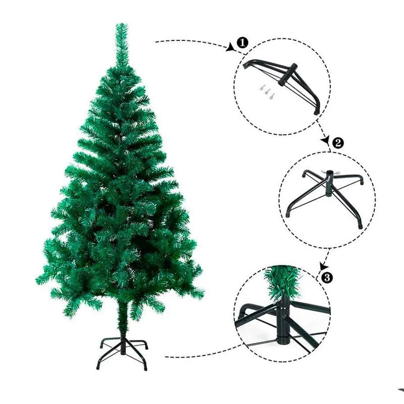 Árbol de Navidad de 1.50M- 242 Ramas - compacto, elegante y perfecto para llenar tu hogar de magia navideña