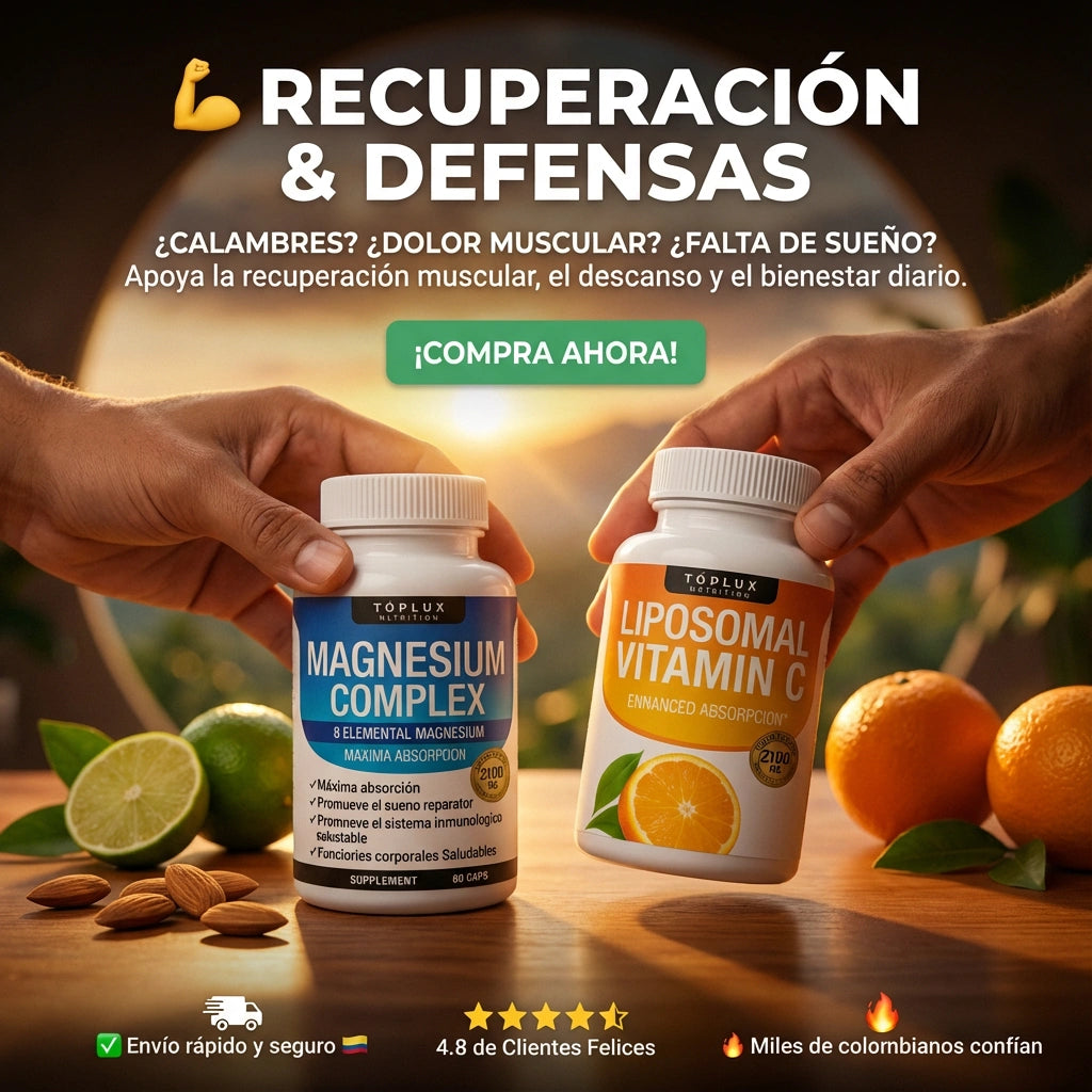 Pack Recuperacion & Defensas: Apoyo total para tu cuerpo 2X1 Magnesio y Vitamina C