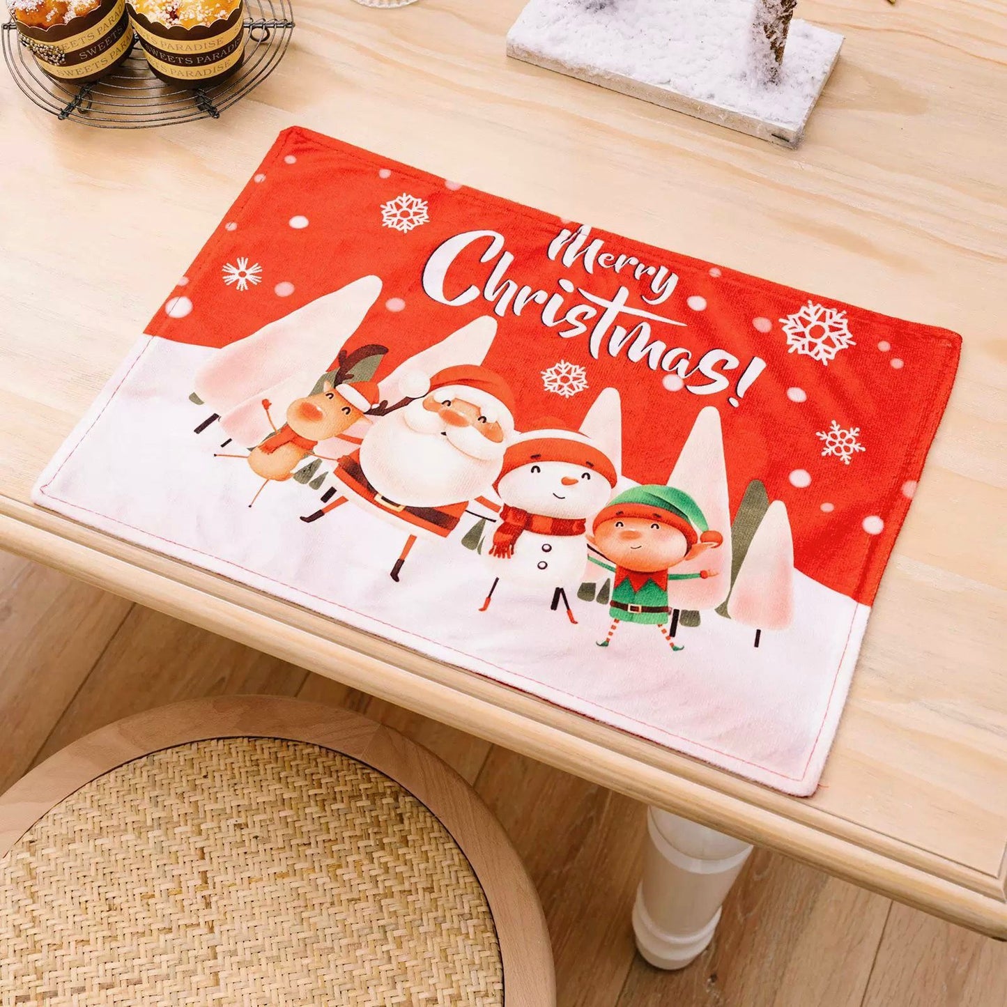 Individuales Navideños Premium🎄(44cm x 30cm) | Dale un toque elegante y festivo a tu mesa