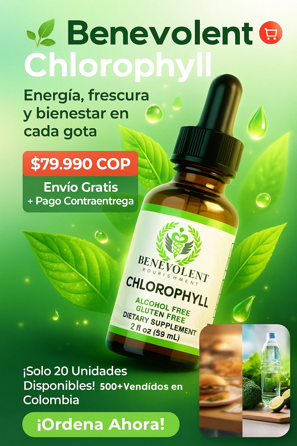 Benevolent Chlorophyll- Detox, Vitalidad y Bienestar Desde Adentro ¡Tu Clorofila Premium Aquí!