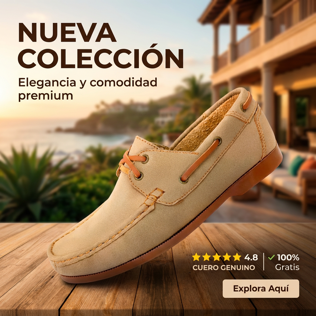 Apache Firenze Coñac- 100% Cuero Genuino