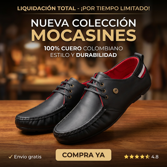 Mocasín Tommy - 100% Cuero Genuino