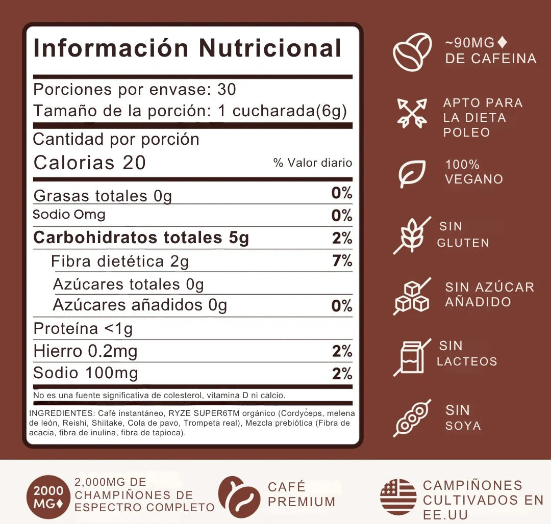 RYZE CAFÉ ORIGINAL IMPORTADO™  — Energía natural que se siente desde la primera taza